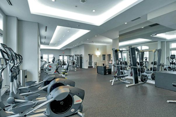Fitness Equipment, Gym, Interior, Recessed Lighting