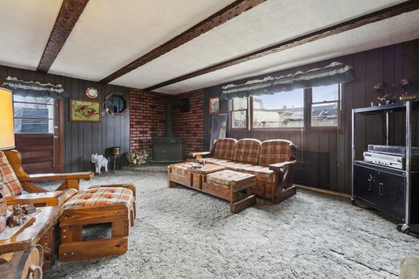 Fireplace, Interior, Living room, Stone Walls