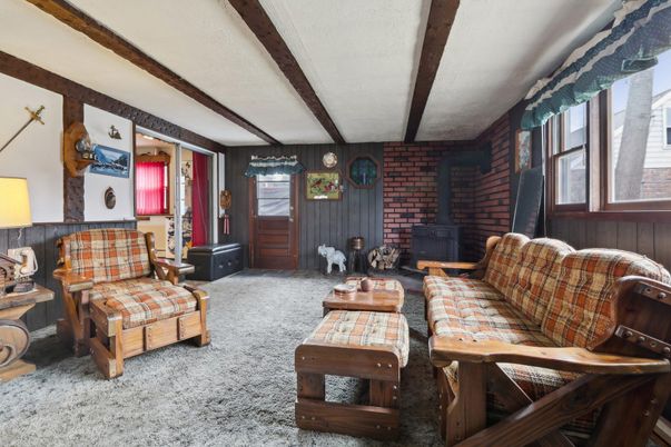 Fireplace, Interior, Stone Walls