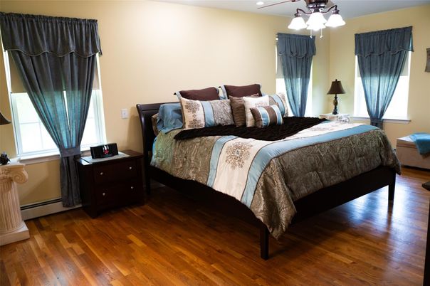 Bedroom, Interior, Wood Texture Flooring