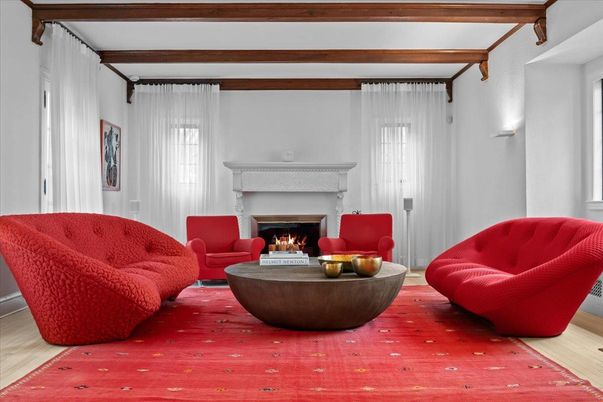 Fireplace, Interior, Living room, Wooden Beams, Wood Texture Flooring