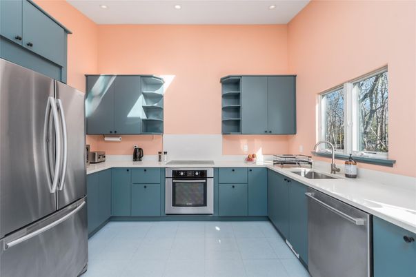 Interior, Kitchen, Recessed Lighting, Stainless Steel Appliances