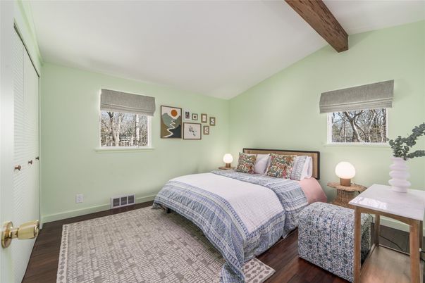 Bedroom, Interior, Wooden Beams, Wood Texture Flooring