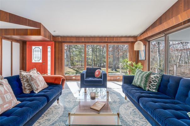 Interior, Living room, Wooden Walls