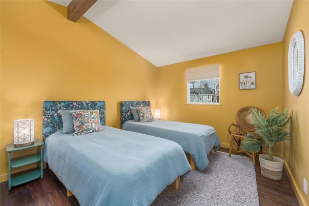 Bedroom, Interior, Wooden Beams, Wood Texture Flooring