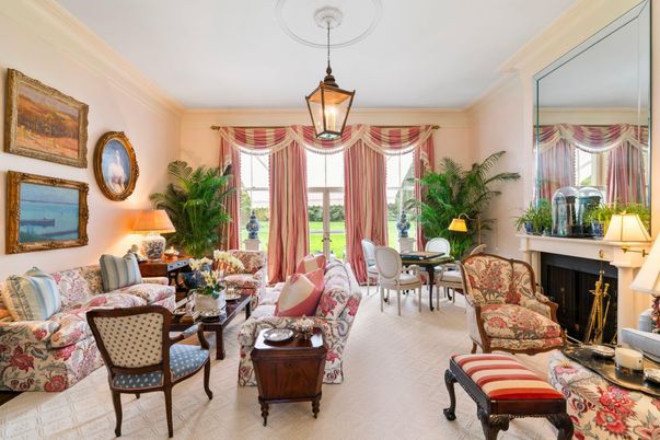 Dining room, Fireplace, Interior, Living room, Pendant Lights