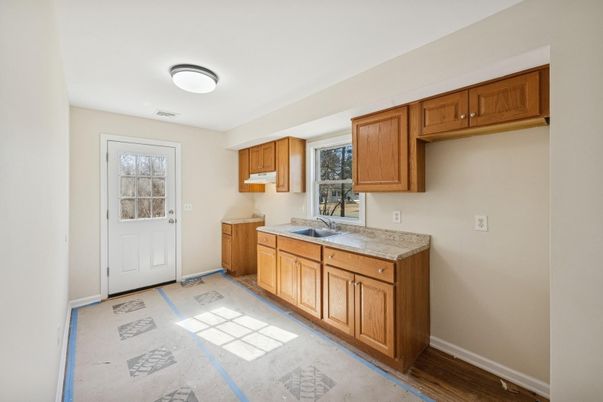Interior, Kitchen, Wood Texture Flooring