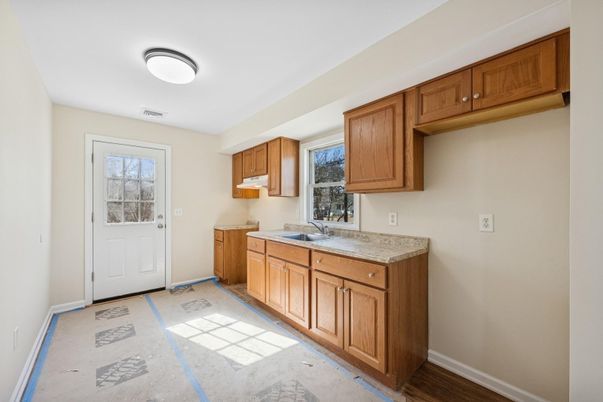 Interior, Kitchen, Wood Texture Flooring