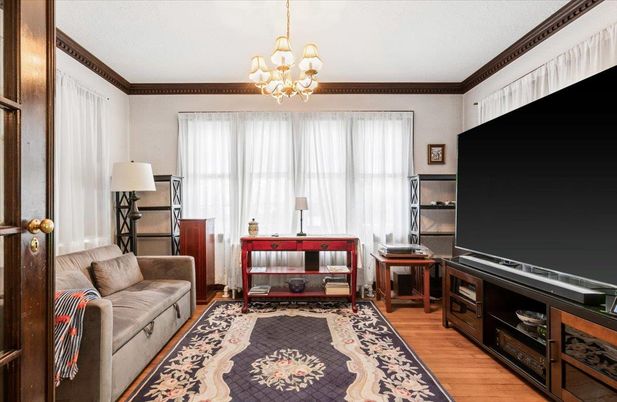 Chandelier, Interior, Wood Texture Flooring