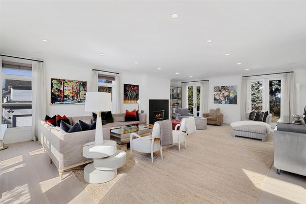 Fireplace, Interior, Living room, Recessed Lighting