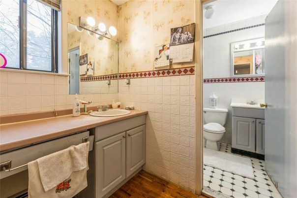 Bathroom, Interior, Wood Texture Flooring