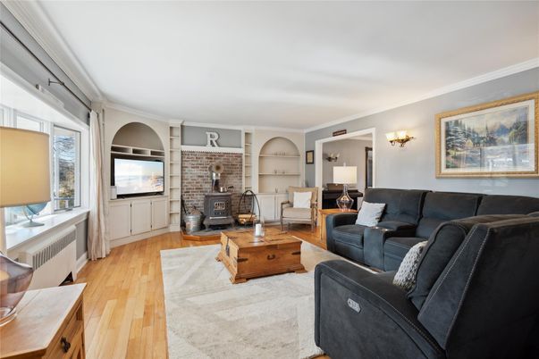 Fireplace, Interior, Living room, Stone Walls, Wood Texture Flooring