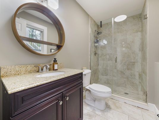 Bathroom, Glass Shower, Interior
