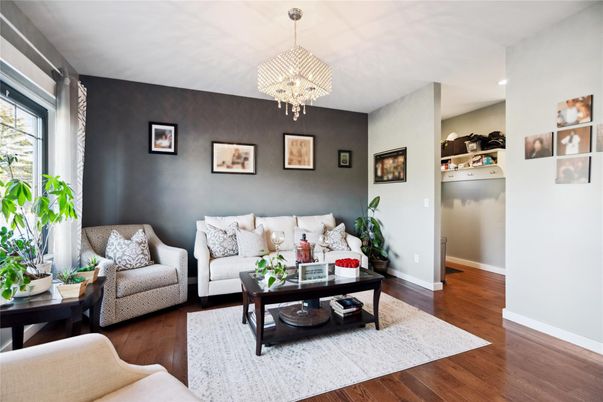 Chandelier, Interior, Living room, Recessed Lighting, Wood Texture Flooring