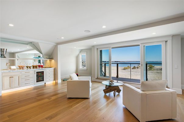 Interior, Living room, Recessed Lighting, Water, Wood Texture Flooring