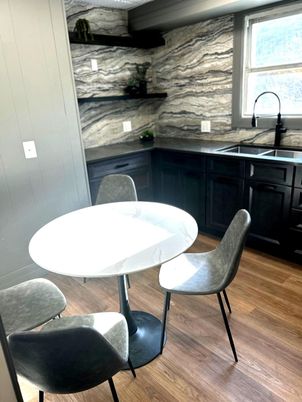 Interior, Kitchen, Wood Texture Flooring