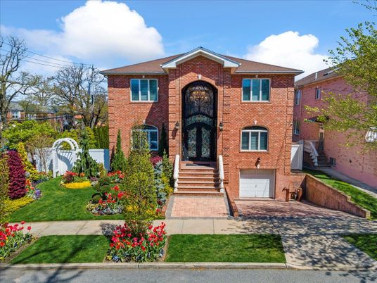 Attached, Exterior, Facade, Brick Facade, Tudor Revival