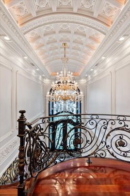 Chandelier, Interior, Recessed Lighting, Wood Texture Flooring