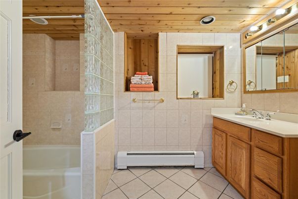 Bathroom, Interior, Wooden Ceilings
