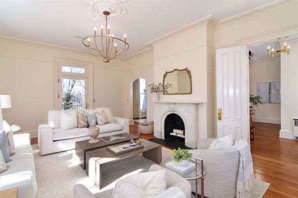 Chandelier, Fireplace, Interior, Living room, Wood Texture Flooring