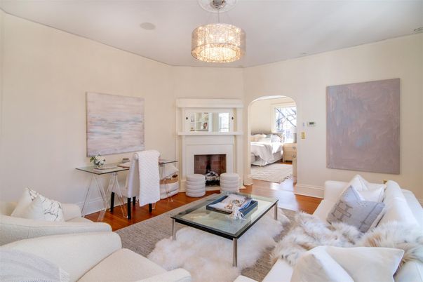 Chandelier, Fireplace, Home Office, Interior, Living room, Wood Texture Flooring