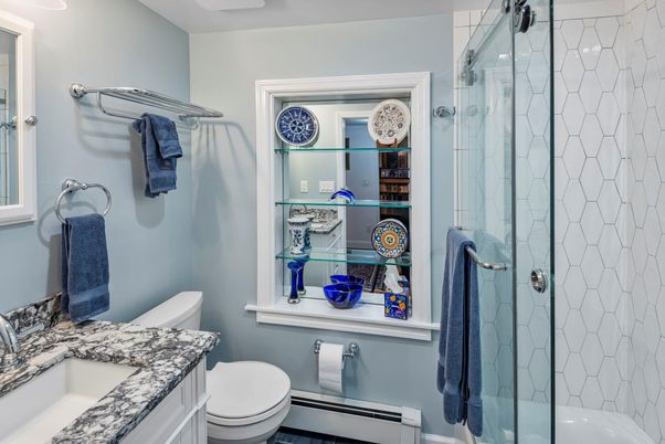 Bathroom, Glass Shower, Interior