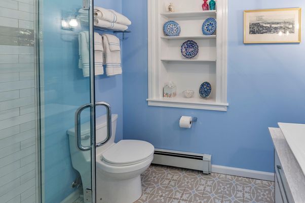 Bathroom, Glass Shower, Interior