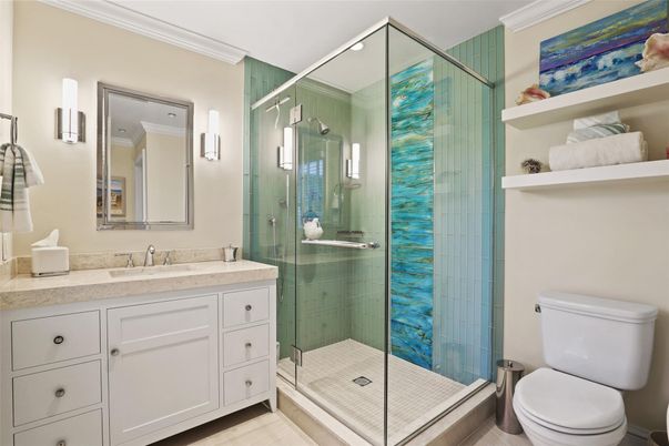 Bathroom, Glass Shower, Interior