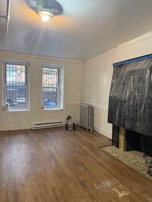 Empty room, Fireplace, Interior, Wood Texture Flooring