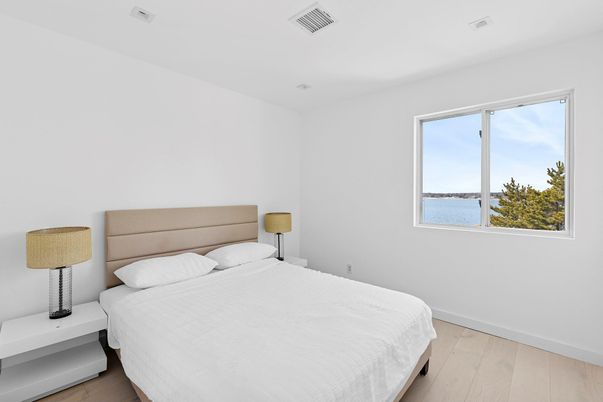 Bedroom, Interior, Water, Wood Texture Flooring