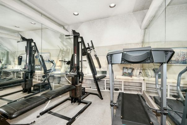 Fitness Equipment, Gym, Interior, Recessed Lighting