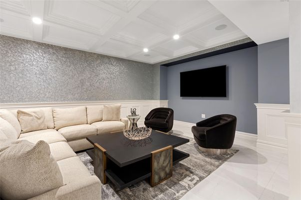 Interior, Living room, Recessed Lighting