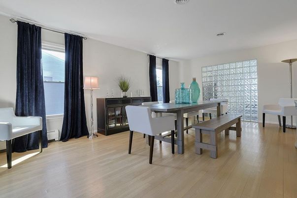 Dining room, Interior, Wood Texture Flooring
