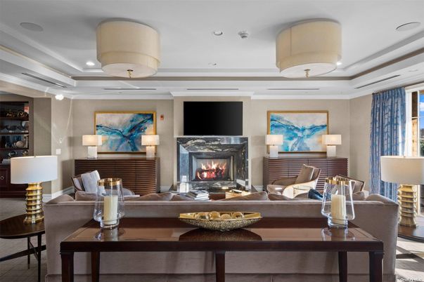 Fireplace, Interior, Living room, Recessed Lighting