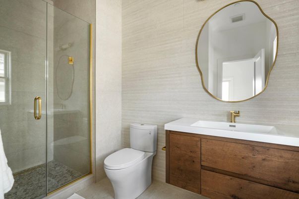 Bathroom, Glass Shower, Interior