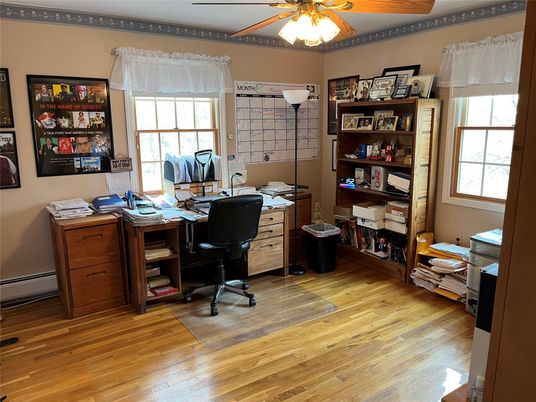Home Office, Interior, Wood Texture Flooring
