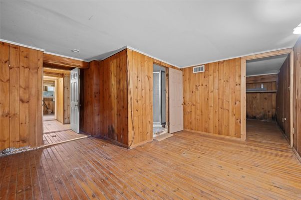 Empty room, Interior, Wood Texture Flooring, Wooden Walls
