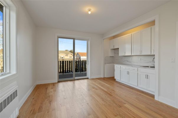 Empty room, Interior, Marble Walls, Wood Texture Flooring