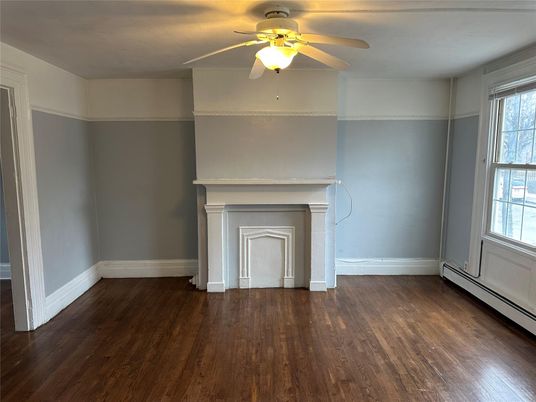 Empty room, Fireplace, Interior, Wood Texture Flooring