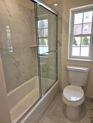 Bathroom, Glass Shower, Interior, Marble, Marble Walls