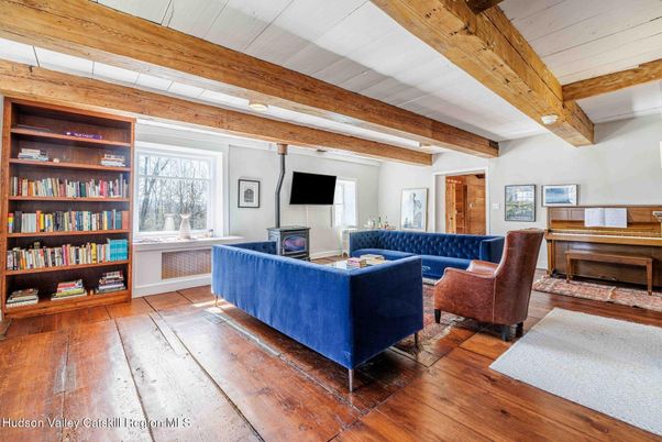 Interior, Living room, Piano, Wooden Beams, Wood Texture Flooring