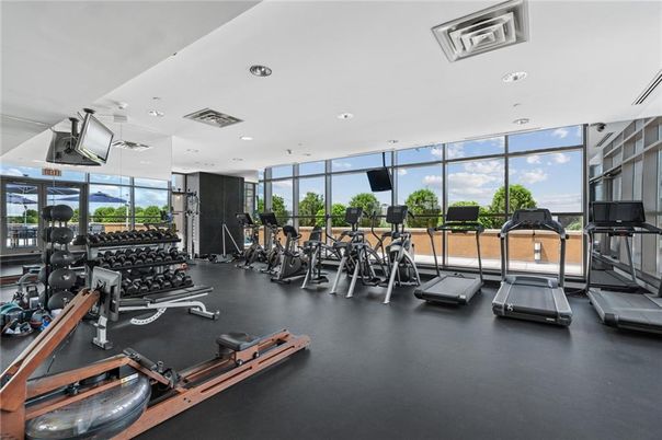 Fitness Equipment, Gym, Interior, Recessed Lighting