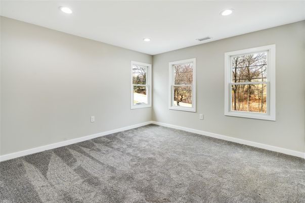 Empty room, Interior, Recessed Lighting