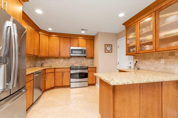 Interior, Kitchen, Recessed Lighting, Stainless Steel Appliances