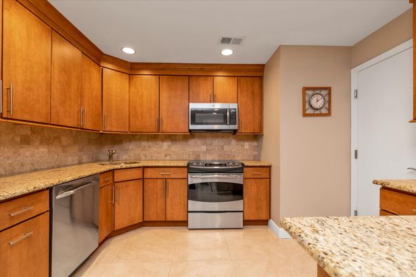 Interior, Kitchen, Recessed Lighting, Stainless Steel Appliances
