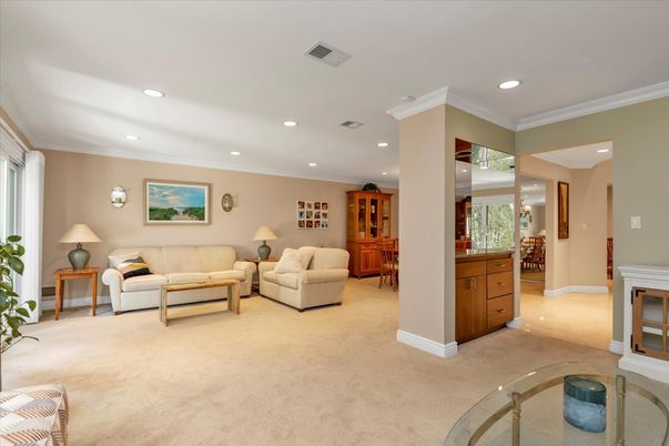Interior, Living room, Recessed Lighting