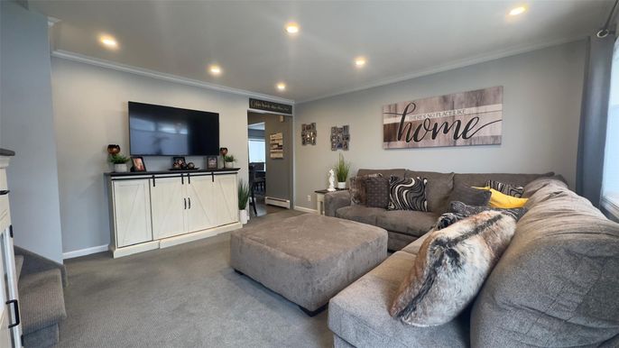 Interior, Living room, Recessed Lighting