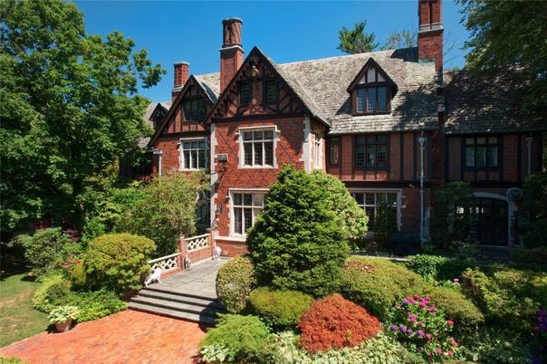 Exterior, Facade, Brick Facade, Tudor Revival