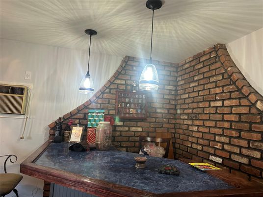Interior, Pendant Lights, Stone Walls