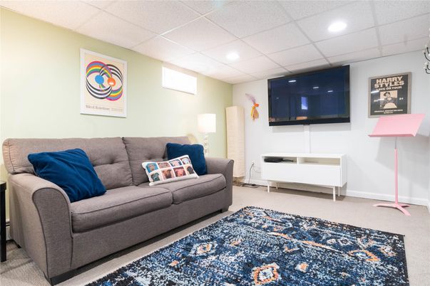 Interior, Living room, Recessed Lighting
